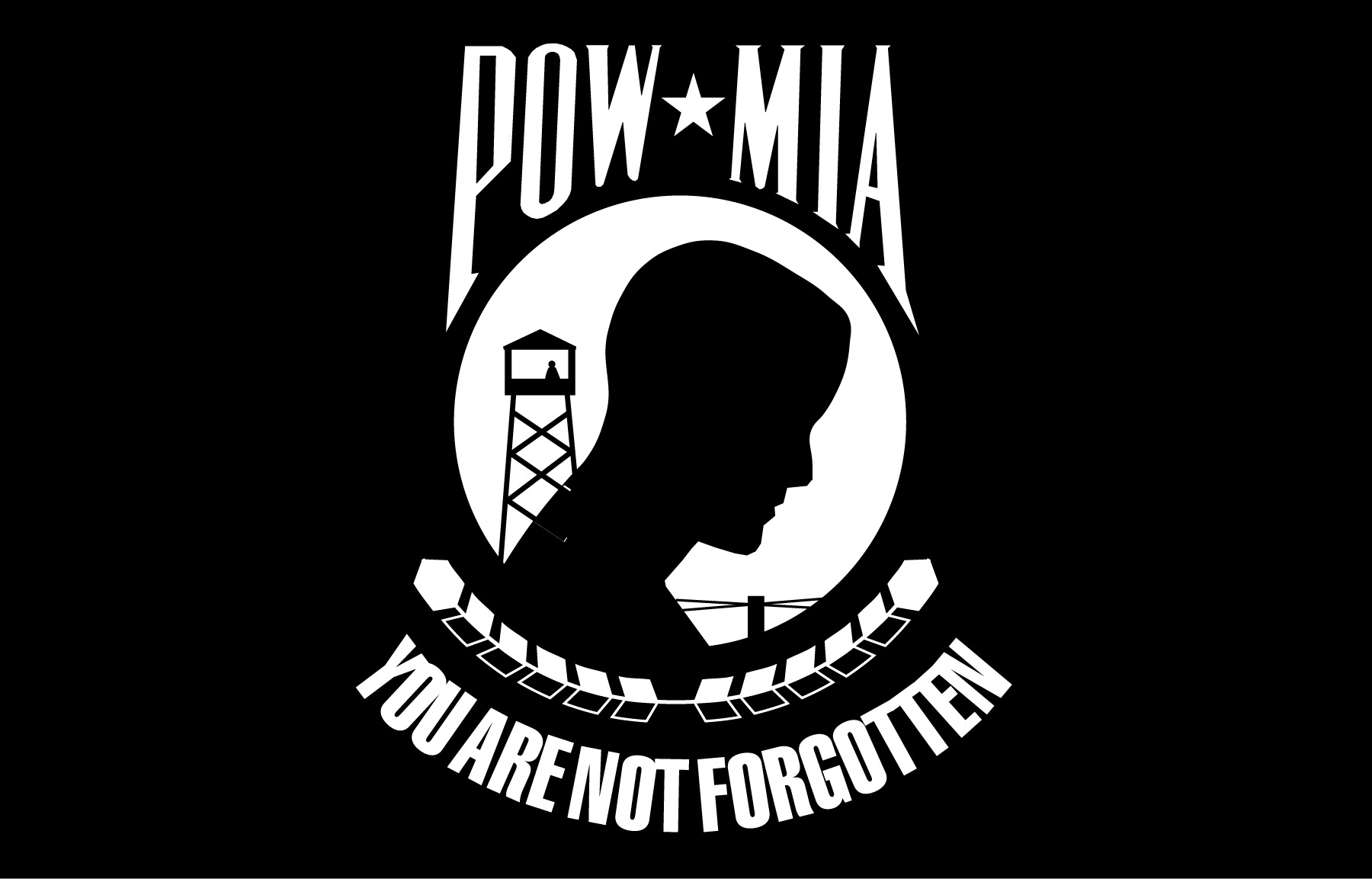 Pow Mia Flag Etiquette Indiana Rolling Thunder Inc